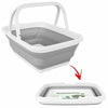 SILICON COLLAPSIBLE PLASTIC FOLDING LAUNDRY BASKET WASHING CLOTH STORAGE