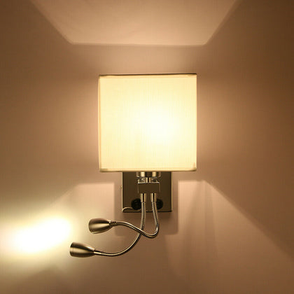 LED USB Wall Light Sconce Indoor Bedroom Bedside Living Room Night Reading Lamp