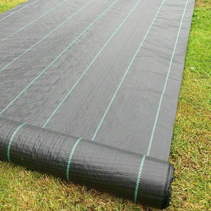 Heavy Duty 100gsm Weed Control Fabric Ground Cover Mat Membrane Garden Landscape