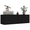 TV Cabinet TV Stand Unit Wall Mounted Floating Cupboard 2 Compartments Furniture