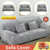 VELVET Elastic STRETCH SOFA COVERS Slipcover Protector Settee 1/2/3/4 Seater UK