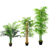 Artificial Tall Potted Plant Green Palm Tree Bamboo Realistic Home Outdoor Decor