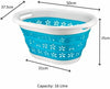 COLLAPSIBLE SILICONE LAUNDRY BASKET OVAL WASHING CLOTHE BIN FOLDABLE EASY POP UP