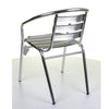 Aluminium Chrome Bistro Table Square Round Stacking Chair Cafe Outdoor Furniture