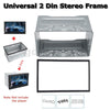 Double 2 Din Car Van Stereo Radio Panel Cage Mounting Install Frame Bracket Slot