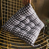 Seat Pad Dining Garden Kitchen Chair Cushions Tie On Gingham Checks UK SELLER