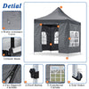 2m/3m Gazebo Marquee Heavy Duty Garden Tent Showerproof Full Side Curtains Party