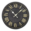 Wall Clock Illuminated / Solid Numerals Silent Retro Chic Decor 12-13inch Clocks