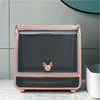 Makeup Case Plastic Perfume Skin Care Storage Box Desktop Container w/ Clear Lid