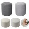 Linen BeanBag Pouffe Stool Chair Cylinder Seat Living Room Bedroom Footstool UK