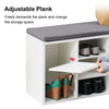 Shoe Bench Shoes Storage Rack Wooden Shelf Cabinet Seat Cushion Hallway Stand