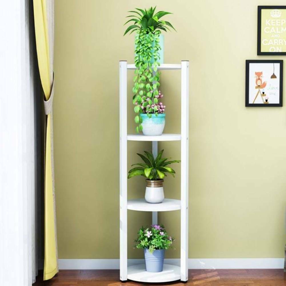 Outdoor Indoor Pot Plant Stand Display Garden Decor Flower Rack 4 Tiers UK