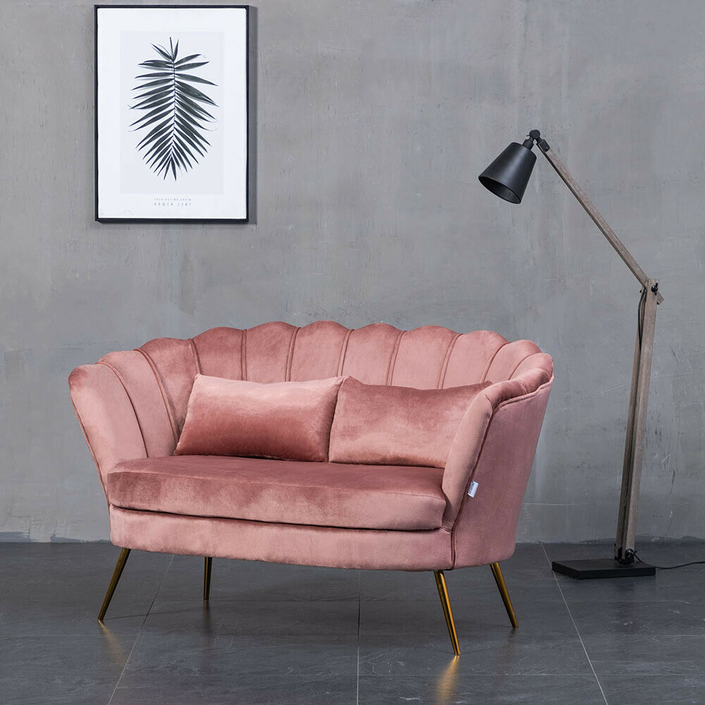 Velvet on sale shell sofa