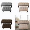 Indoor Foot Rest Stool Padded Footstool Pouffe Rest Seat Chair with Wooden Legs