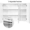 900mm 3 Doors Mirror Cabinet Bathroom Wall Mounted Storage Cupboard Shelves