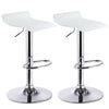 1/2x Bar Stools Kitchen Breakfast Gas Lift Chair Barstools PVC Leather Metall