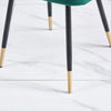 2 4 6 Dining Chairs Velvet Padded Seat Metal Legs Kitchen Dining Room