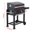 Portable Charcoal BBQ Garden Barbeque Trolley Stainless Steel Grill Stove Cart