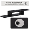 Wall Mounted Media Console, Floating TV Stand Component Shelf, Black