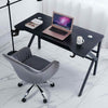 Gaming Table LED Black Computer Racing Desk RGB with Cup Holder Headphone Hook