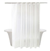 Shower Curtain Plain White Extra Wide Extra Long Standard With Hooks Ring