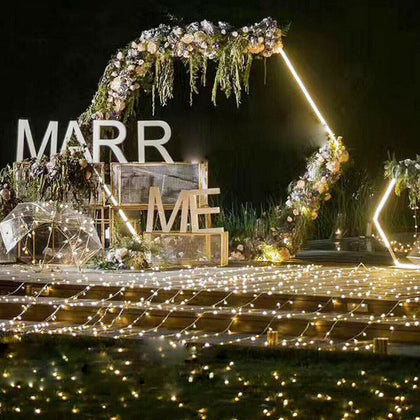 Metal Wedding Arch Frame Backdrop Free Standing Events Venue Stage Floral Column