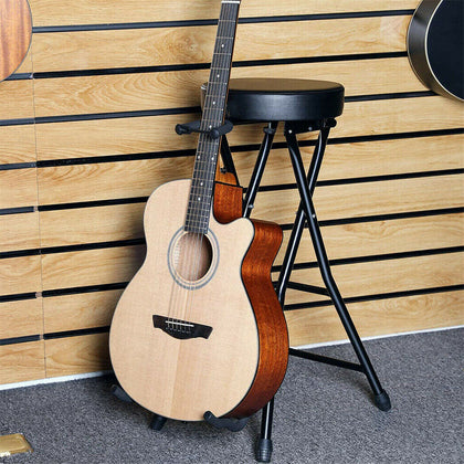 Foldable Musician Stool Guitar Stool Practice Chair Seat Acoustic Guitar Stand