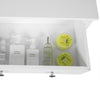 Bathroom Cabinet Cupboard Storage w/ Drawer Shelves Free Standing Unit MDF White
