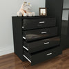 Black/White Chest Of 4 Drawers Bedroom Storage Cabinet Home Furniture High Gloss