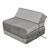 Single Double Fold Out Chair Z Bed Futon Couch Sleepover Guest Mattress Washable