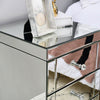 Mirrored Glass Bedside Table Storage Cabinet Unit Nightstand Chest of 3 Drawers