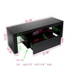 Modern 130cm Front High Gloss TV Stand Unit Cabine LED Light Table Black UK