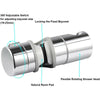 1x Chrome Shower Rail Head Slider Holder Adjustable Universal Bracket 25mm New
