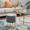 Velvet Storage Stool Footstool Footrest Dressing Table Seat Chair Ottoman