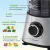 600W Food Processor Blender Chopper Juicer 1.5L Mixer 2 Speed Pulse Shredder New