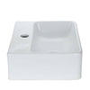 Compact classic Cloakroom Basin square ceramic small wall hanging Bathroom Sinks