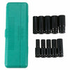 Impact Wrench Socket Set 10 Piece 1/2 Square Drive Metric 10 - 24mm Grade Tool K