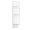 Bathroom Corner Shelf 3 Tier Shelving Rack Unit White Display Stand Home Storage
