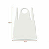 100pcs Disposable Adult Waterproof Plastic Aprons Kitchen Apron Gown Polythene