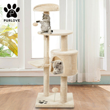 Cat Tree Cat Scratching Post Climbing Tower Kitten Toy Scratcher Activity Centre