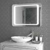 Large Illuminated HD Bathroom Mirror With LED Lights Demister 800 x 600 mm