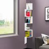 3/5 Tier Corner Shelf Floating Wall Shelves Storage Display Bookcase Home Decor