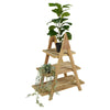 3 Tier Wooden Stairs Standing Shelving Flower Plant Decoration Display Rack