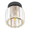 NEW Design Genuine Crystal Hallway Flush Ceiling Light Chandelier Free E14 Bulb