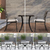 Garden Outdoor Patio Cast Alu Furniture Sets Square Table & 2/4 Chairs W/Cushion