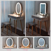 White Dressing Table Stool Set Makeup Vanity Unit LED Lighted Mirror w/Drawers