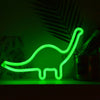 1PC LED Neon Sign Night Light Dinosaur Shaped Modeling Light for Office Bedroom