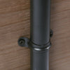 2 Tiers Industrial Iron Pipe Shelf Retro Wall Mounted Shelving With Wood Board