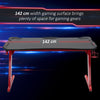 Gaming Desk w/ Gamepad Holder Cup Holder Headphone Hook Home Office