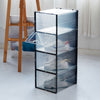 12x Clear Shoe Box Footwear Storage Case Plastic Stackable Shoes Display Boxes